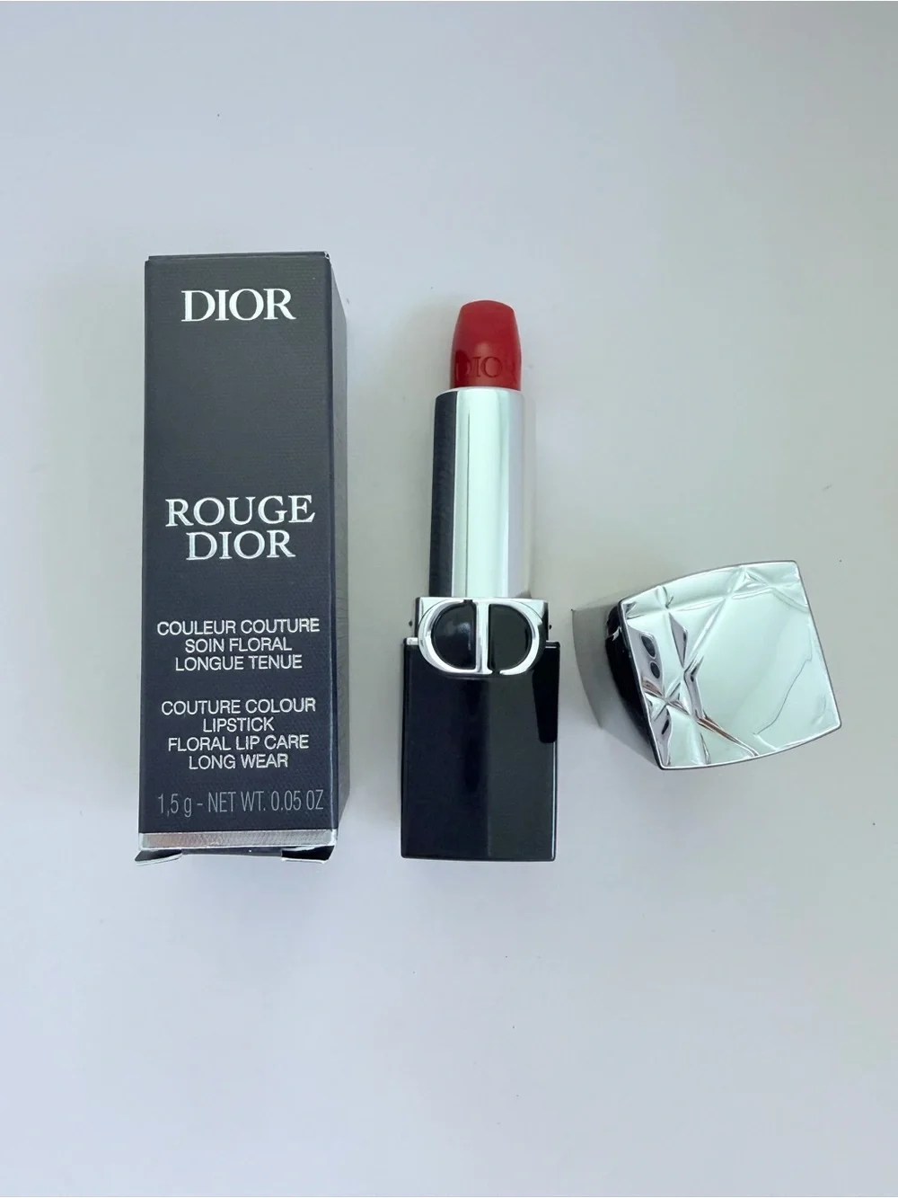 Dior Rouge Dior Lipstick - 999 SATIN travel size NIB